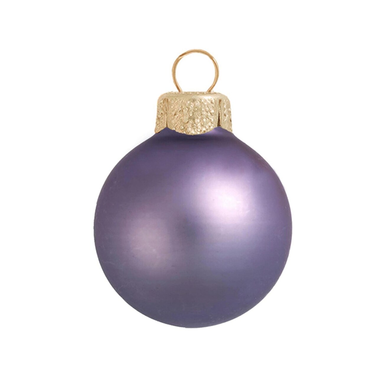 Whitehurst Matte Finish Glass Christmas Ball Ornaments - 2.75" (70mm) - Lilac Purple - 12ct